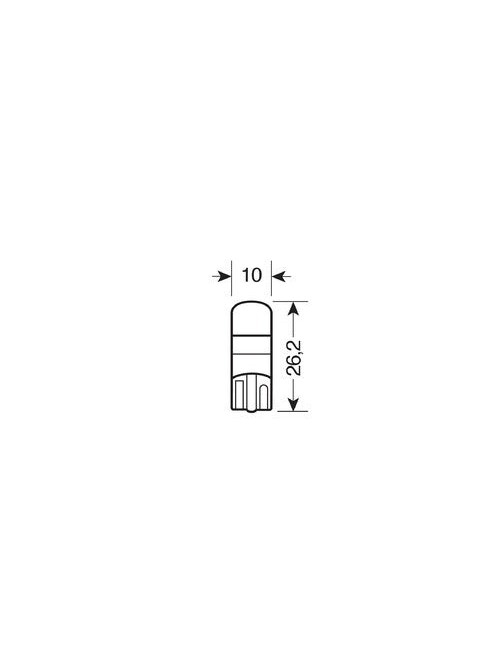 10/32V Led Series 1 SMD x 1 chip - (T10) - W2,1x9,5d - 2 pz - D/Blister - Bianco - Doppia polarità - Resistenza incorporata