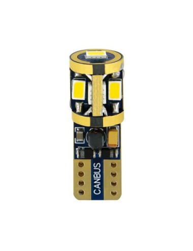 10/32V Mega-Led 9 - 9 SMD x 1 chip - (T10) - W2,1x9,5d - 2 pz - D/Blister - Bianco - Doppia polarità - Resistenza incorporata