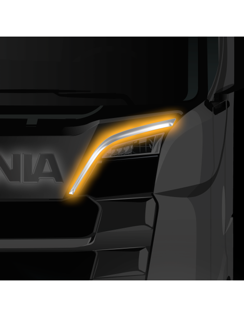 Ciglia dinamiche Scania S/R/G New Generation - acciaio retroilluminato per camion