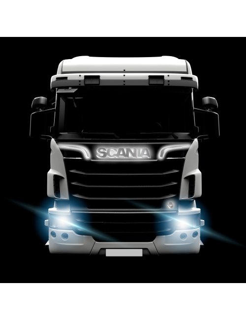 Ciglia dinamiche Scania-R - acciaio retroilluminato per camion