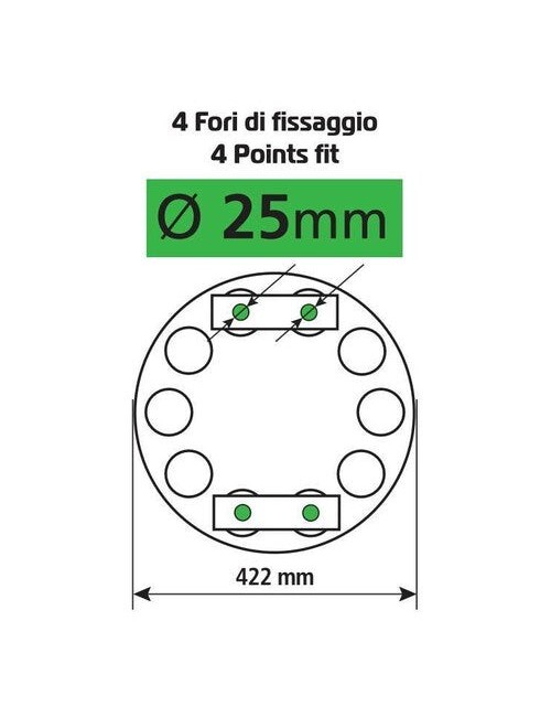 Coprimozzo in acciaio inox, per cerchi in acciaio