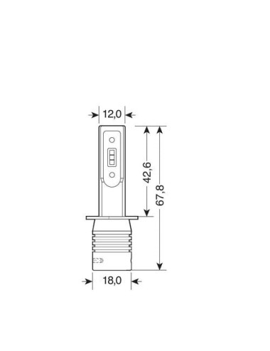 12/24V Halo Led Serie 11 Quick-Fit - (H1) - 15W - P14,5s - 2 pz - Scatola