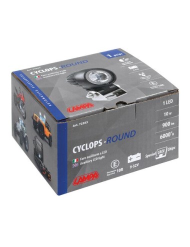 Cyclops-Round, faro ausiliario a 1 Led - 9/32V - Luce focalizzata