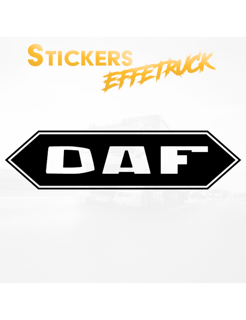 DAF OLD LOGO - Adesivo prespaziato Personalizzato