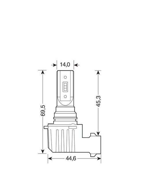 12/24V Halo Led Serie 11 Quick-Fit - (HB3/HB4) - 15W - P20d/ P22d - 2 pz - Scatola