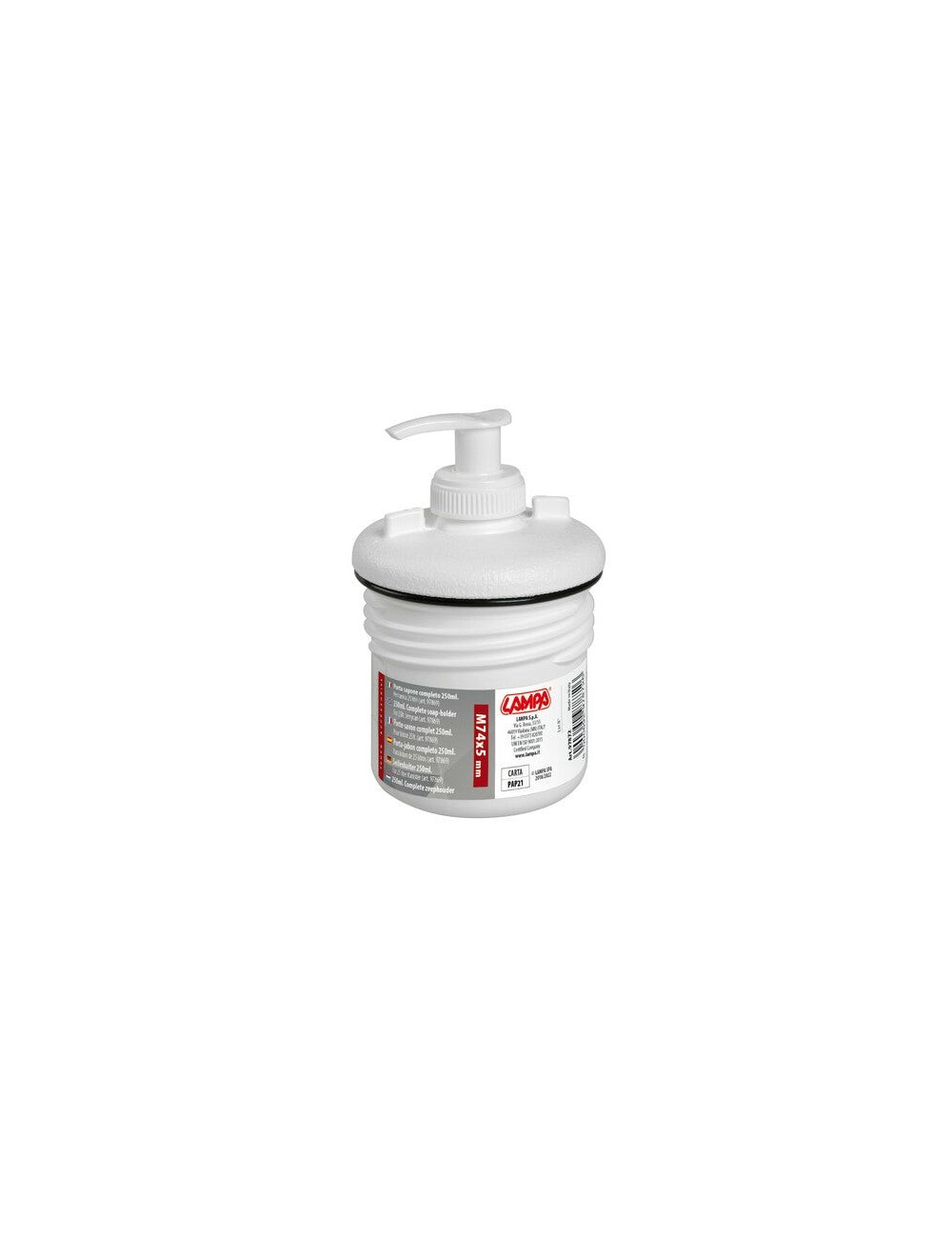 Dispenser porta sapone, per tanica 25 L - 250 ml