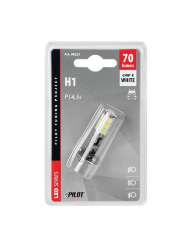 24/28V Hyper-Led 39 - 13 SMD x 3 chips - (H1) - P14,5s - 1 pz - D/Blister - Bianco