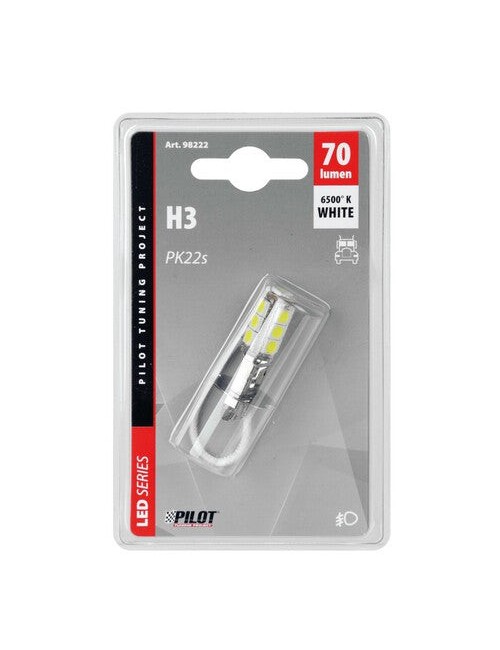 24/28V Hyper-Led 39 - 13 SMD x 3 chips - (H3) - PK22s - 1 pz - D/Blister - Bianco