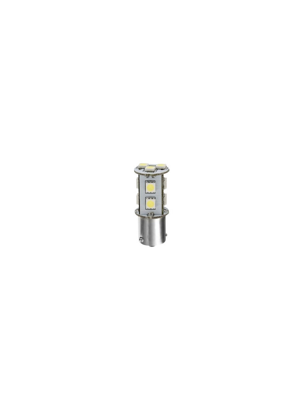 24/28V Led Series - 11 SMD x 3 chips - (P21W) - BA15s - 1 pz - D/Blister - Bianco - Doppia polarità