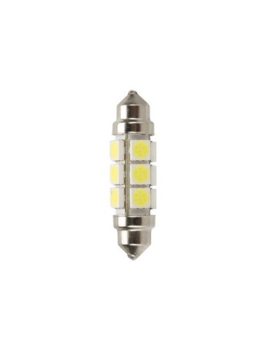 24/28V Led Series - 12 Led SMD - 11x43 mm - SV8,5-8 - 2 pz - D/Blister - Bianco - Doppia polarità