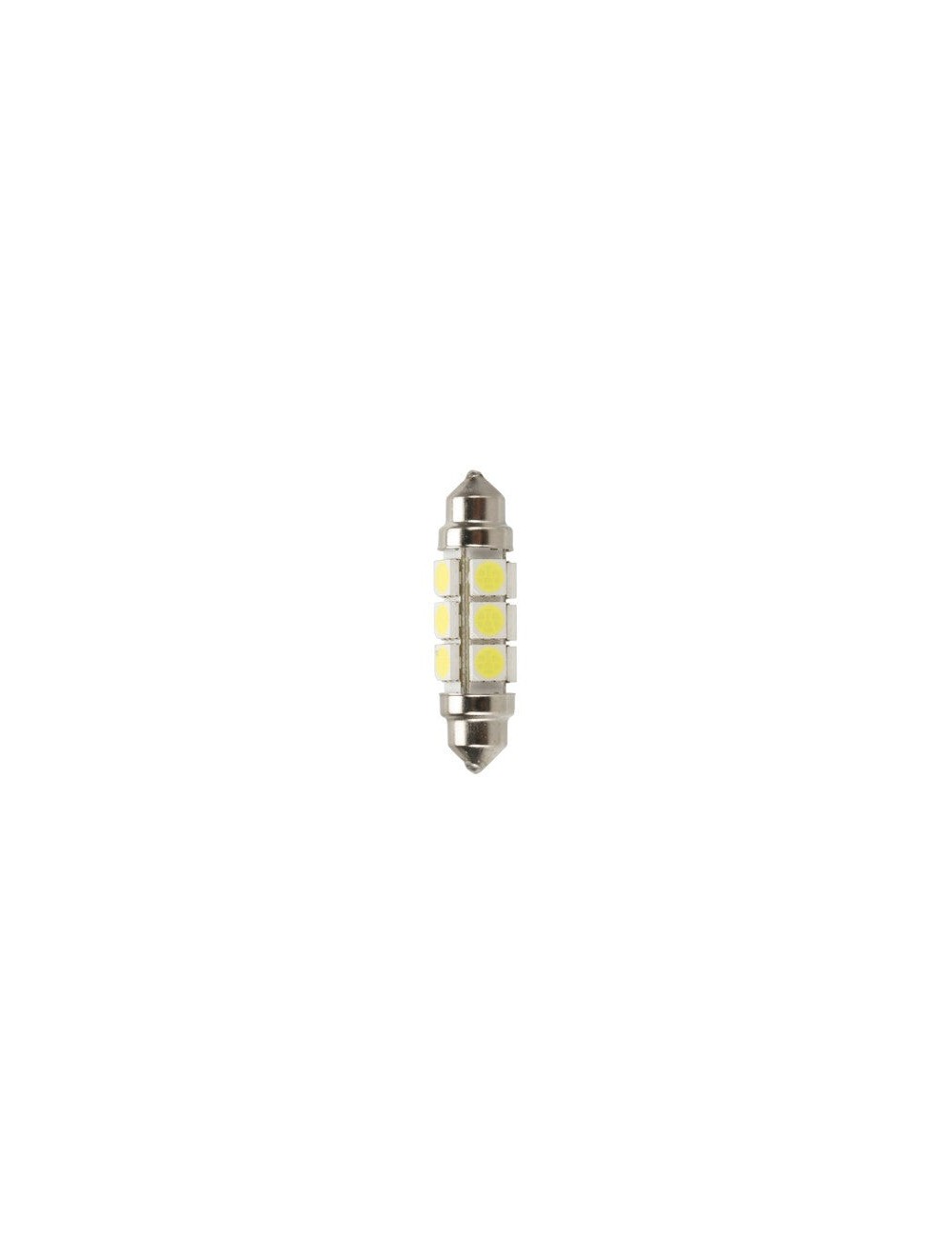 24/28V Led Series - 12 Led SMD - 11x43 mm - SV8,5-8 - 2 pz - D/Blister - Bianco - Doppia polarità