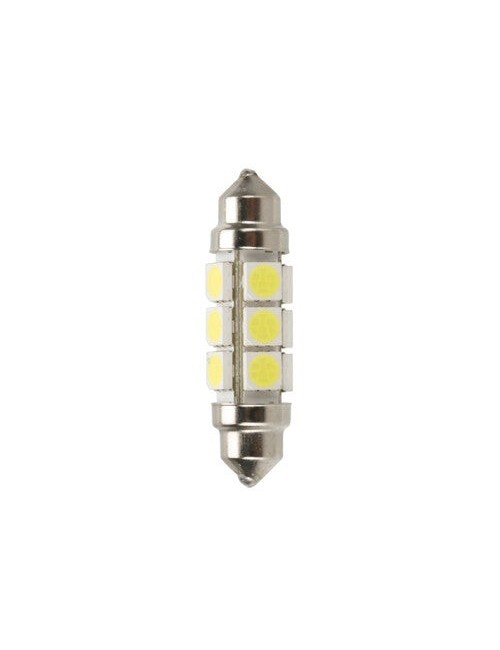 24/28V Led Series - 12 Led SMD - 11x43 mm - SV8,5-8 - 2 pz - D/Blister - Bianco - Doppia polarità