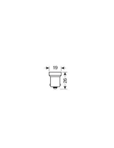 24/28V Led Series - 12 Smd x 1 chip - (R5W-R10W) - BA15s - 1 pz - D/Blister - Bianco - Doppia polarità