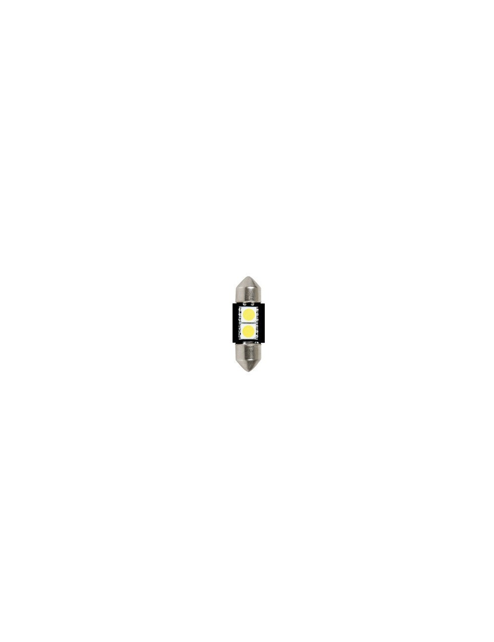 24/28V Led Series - 2 SMD x 3 chips - 10x31 mm - SV8,5-8 - 2 pz - D/Blister - Bianco - Doppia polarità