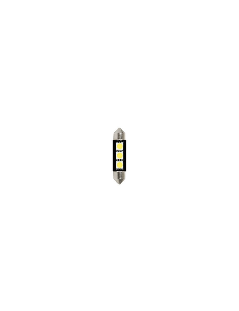 24/28V Led Series - 3 SMD x 3 chips - 10x39 mm - SV8,5-8 - 2 pz - D/Blister - Bianco - Doppia polarità