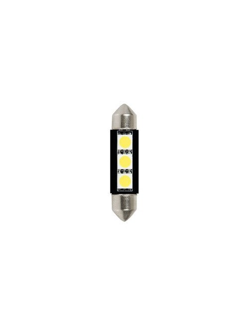 24/28V Led Series - 3 SMD x 3 chips - 10x39 mm - SV8,5-8 - 2 pz - D/Blister - Bianco - Doppia polarità