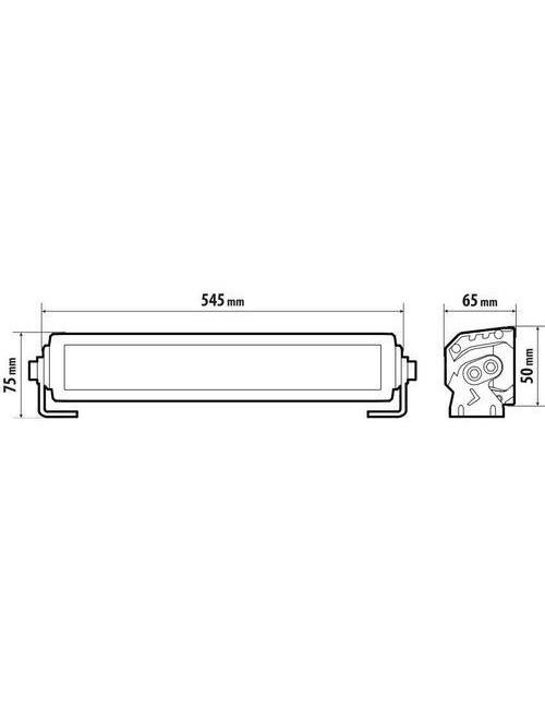 Led-Line Holland Style, barra a Led 2 funzioni - 10/30V - 545x50 mm