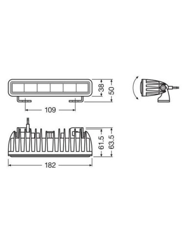 LEDriving Lightbar SX180-SP - 12/24V