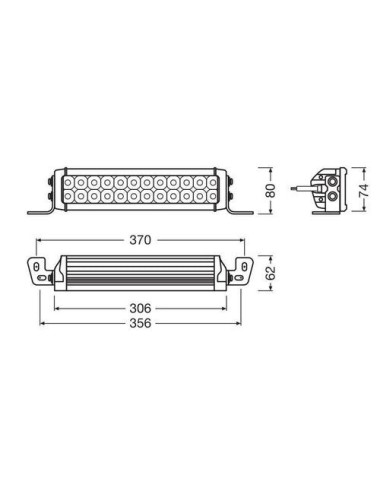 LEDriving Lightbar VX250-CB - 12/24V