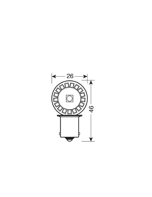 24/28V Led Series - 34 SMD x 3 chips - (P21W) - BA15s - 2 pz - D/Blister - Bianco