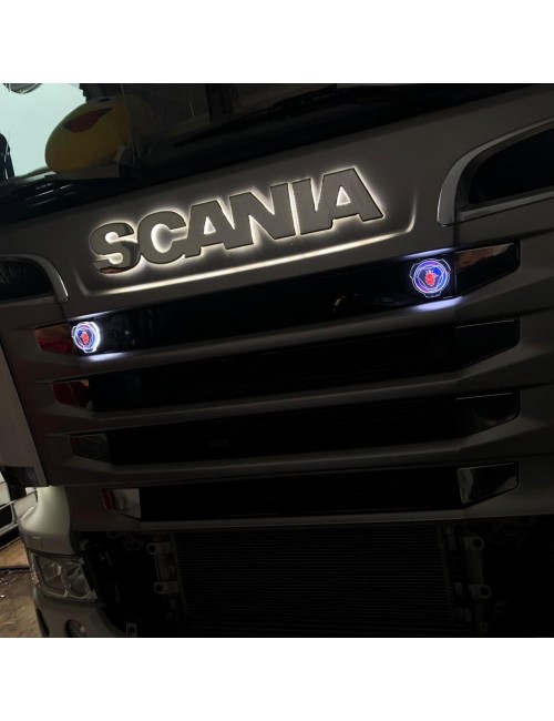 Logo retroilluminato Compatibile con Scania - Scritta bombata