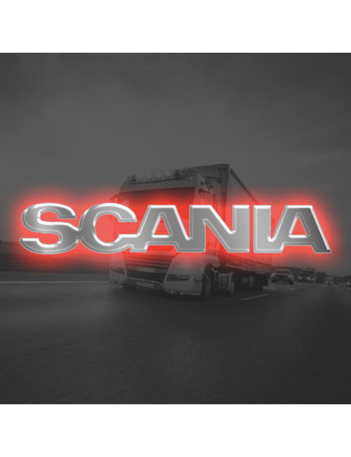 Logo retroilluminato Compatibile con Scania - Scritta Bombata