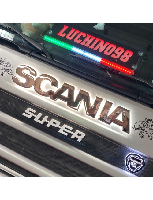 Logo retroilluminato Compatibile con Scania - Scritta Bombata