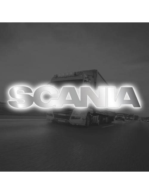 Logo retroilluminato Compatibile con Scania - Scritta Liscia