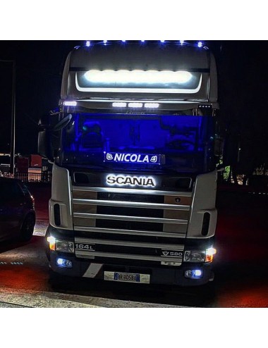 Logo retroilluminato Compatibile con Scania - Scritta Liscia