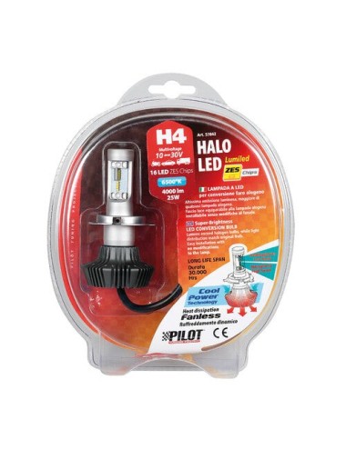 10/30V Halo Led Serie 1 - (H4) - 25W - P43t - 1 pz - D/Blister