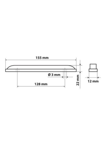 Luce ingombro a 12 Led, 24V