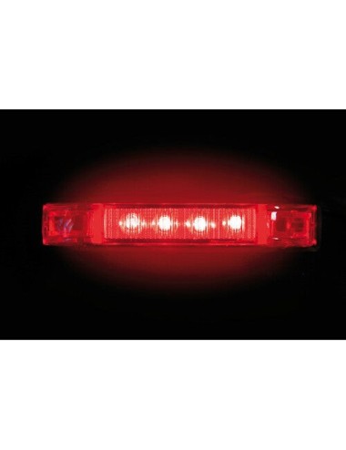 Luce ingombro a 4 Led, 12/24V - Rosso