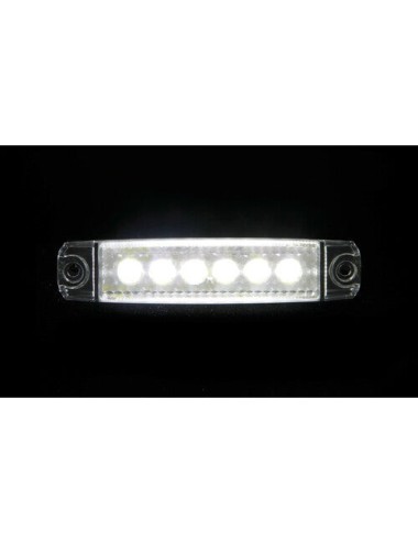 Luce ingombro a 6 Led, montaggio in superficie, 12/24V