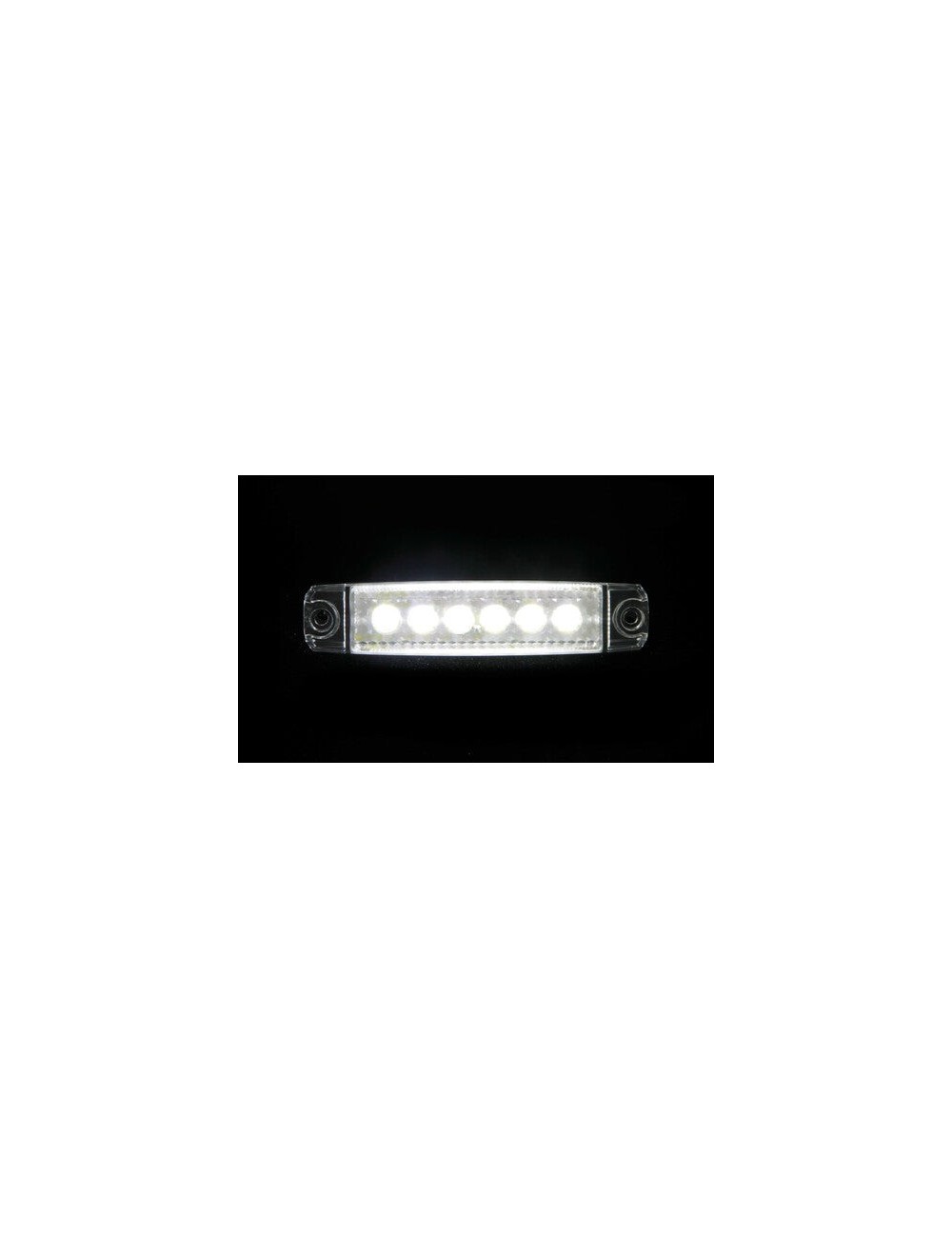 Luce ingombro a 6 Led, montaggio in superficie, 12/24V