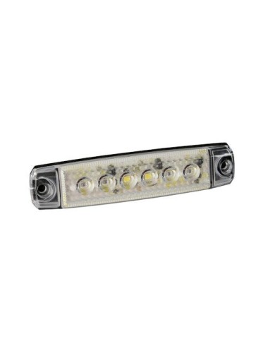 Luce ingombro a 6 Led, montaggio in superficie, 12/24V - Italia