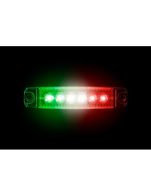 Luce ingombro a 6 Led, montaggio in superficie, 12/24V - Italia