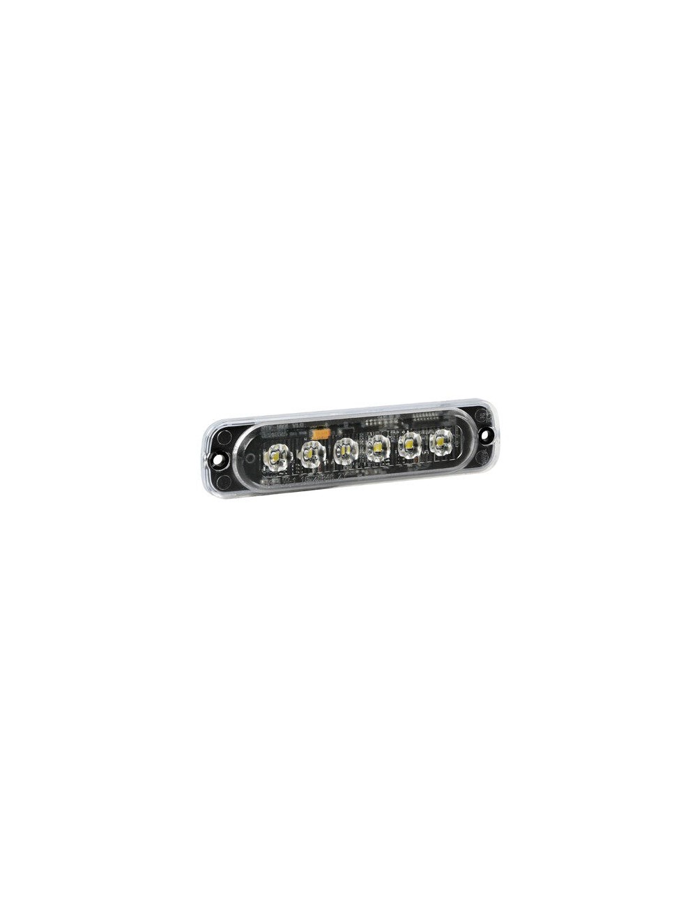 Luce strobo multifunzione a 6 Led, 12/24V - Bianco