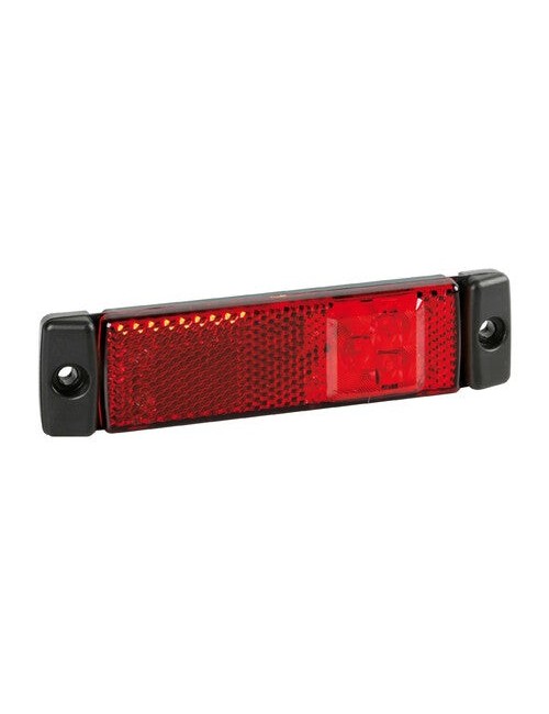 Luce supplementare a 3 Led con catarifrangente - 24V - Rosso