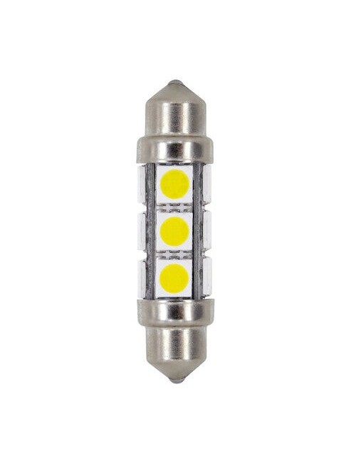 24/30V Led Series - 12 SMD x 3 chips - 11x41 mm - SV8,5-8 - 2 pz - D/Blister - Bianco - Doppia polarità