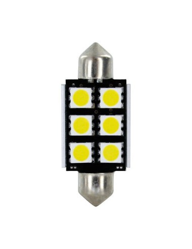 24/30V Led Series - 6 SMD x 3 chips - 15x39 mm - SV8,5-8 - 2 pz - D/Blister - Bianco - Doppia polarità