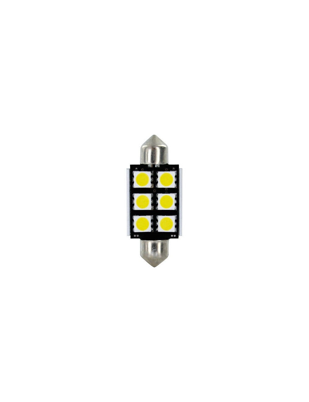 24/30V Led Series - 6 SMD x 3 chips - 15x39 mm - SV8,5-8 - 2 pz - D/Blister - Bianco - Doppia polarità