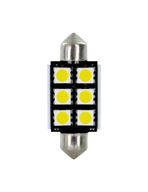 24/30V Led Series - 6 SMD x 3 chips - 15x39 mm - SV8,5-8 - 2 pz - D/Blister - Bianco - Doppia polarità