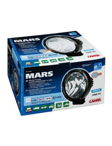 Mars, proiettore supplementare a 1 Led Cree - 12/24V - Ø 178 mm