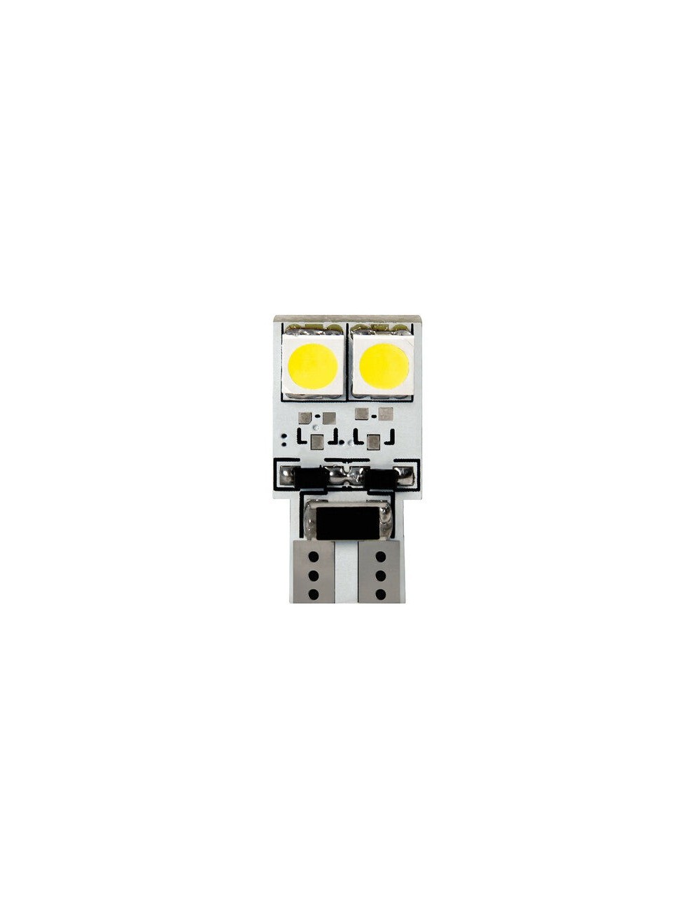 24V Hyper-Led 12 - 4 SMD x 3 chips - (T10) - Bifocus - W2,1x9,5d - 2 pz - D/Blister - Doppia polarità - Resistenza incorporata