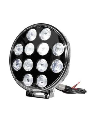 Orion, proiettore supplementare a 12 Led - 9/36V - Ø 215 mm - Nero