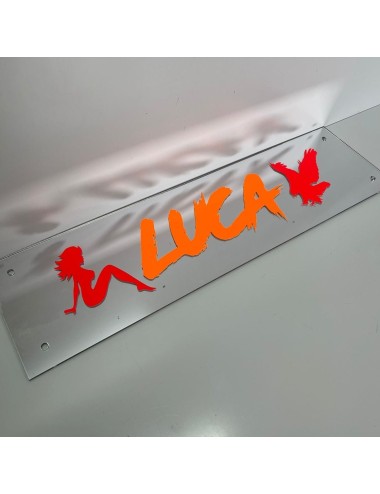 Plexy - fluo - tabella personalizzata per camion