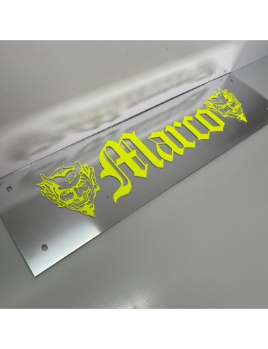 Plexy - fluo - tabella personalizzata per camion