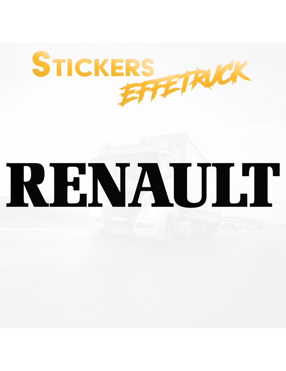 RENAULT - Adesivo prespaziato Personalizzato