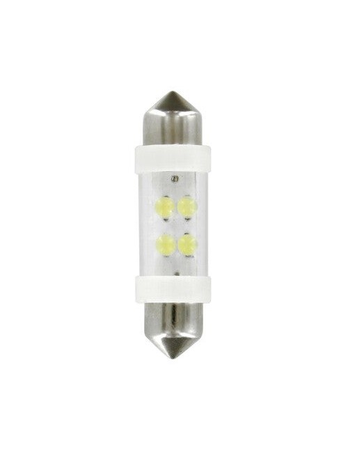 24V Led Series - 4 Led - 11x38 mm - SV8,5-8 - 2 pz - Scatola - Bianco/Blu