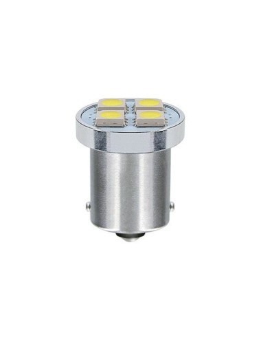 24V Led Series - 4 SMD x 1 chip - (P21W) - BA15s - 20 pz - Scatola - Doppia polarità